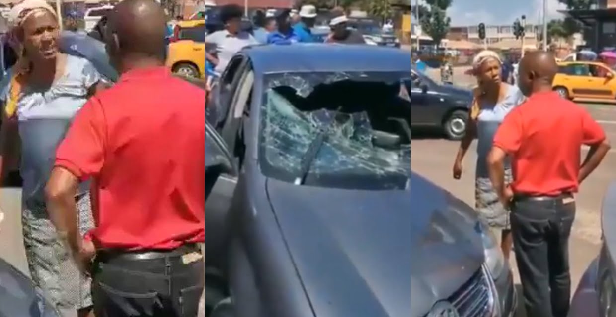 Angry Wife Destroys Husband’s Car After Catching Him Quarantining With Side-Chick Amid Coronavirus - Video