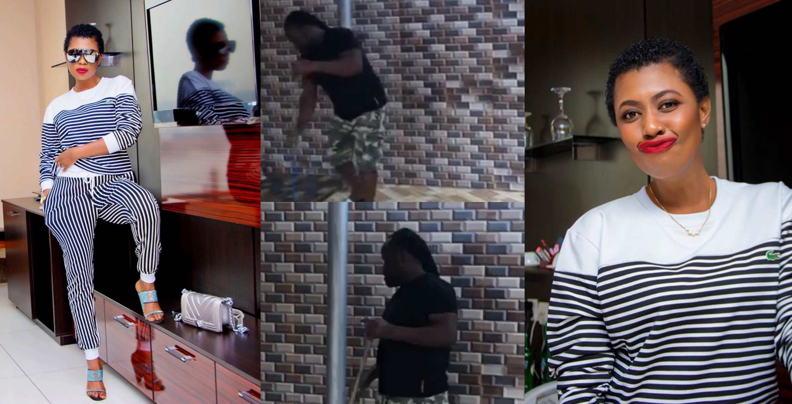 Video Of Praye Tietia Doing The House Chores While Selly Galley His Wife Sips Wine Pops Up - Watch