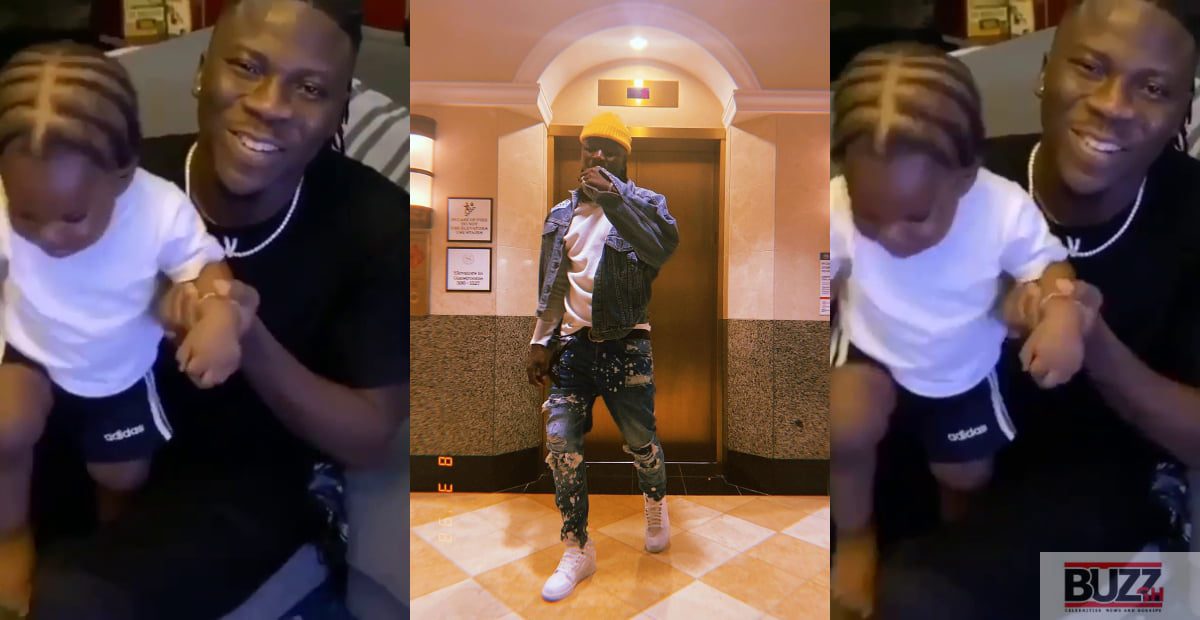 Stonebwoy shows the face of his son Janam to the world (video)