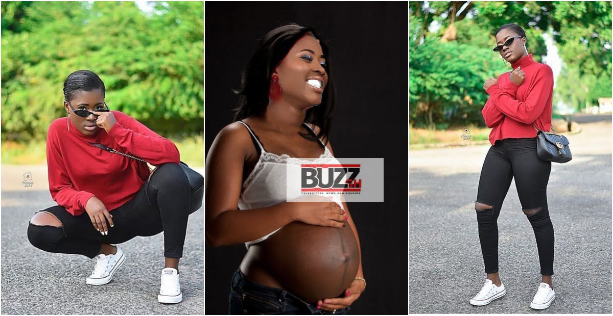 Fella Makafui heavily pregnant and expecting her first baby soon.