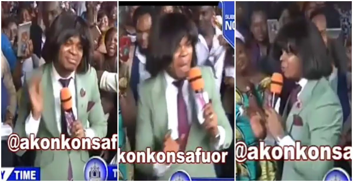 Video Of Church Members Of Obinim Claiming He Looks Like Jesus After He Wore A Wig Pops Up - Watch