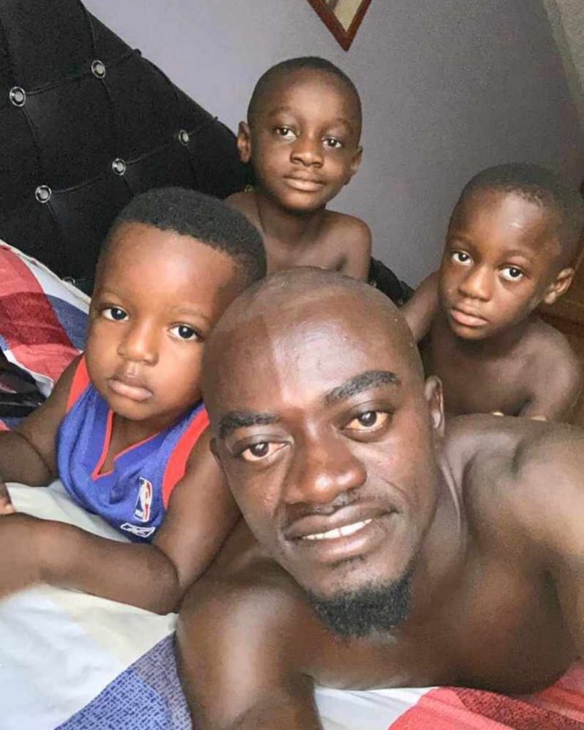 Kwadwo Nkansah shares picture of his 3 lovely sons on social media
