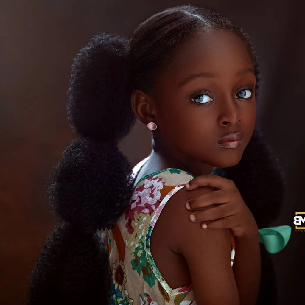 Meet 7-year-old Nigerian Girl Who Is Said To Be The Worlds Most Beautiful Girl - Photos