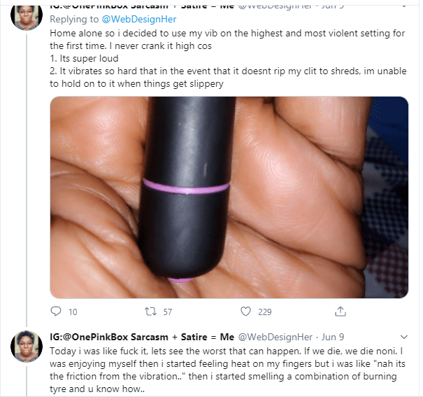 "My Vag!na almost caught fire today"- Lady narrates how she almost died.