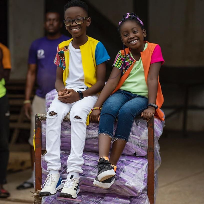 Meet 9-years Old Sante Genius, The Daughter Of Okyeame Kwame Who Is The Youngest Entrepreneur in Ghana - Photos