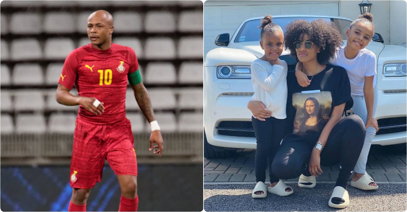 Beautiful Photos Of Dede Ayew's Wife And Daughters Surfaces - Check Out