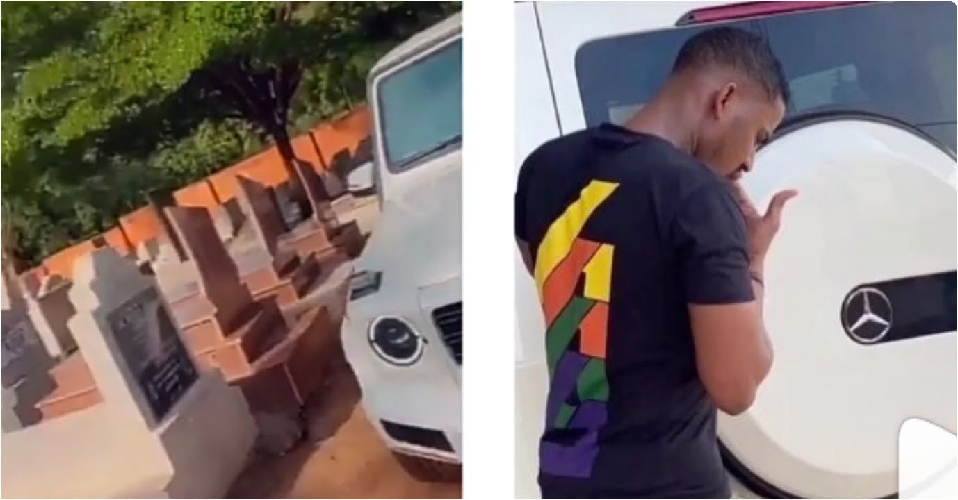 Ibrah One Spotted At The Cemetery: Sents Strong Warning To Ghanaians - Video