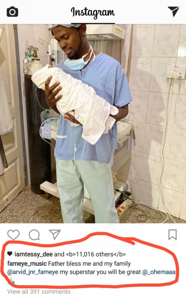 Surprised! Fameye Gives Birth: Flaunts His Newborn Son And Reveals His Name - Photos