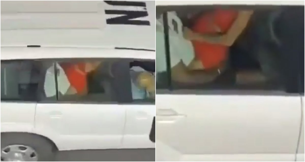 couple spotted having sex in United nations vehicle (video)