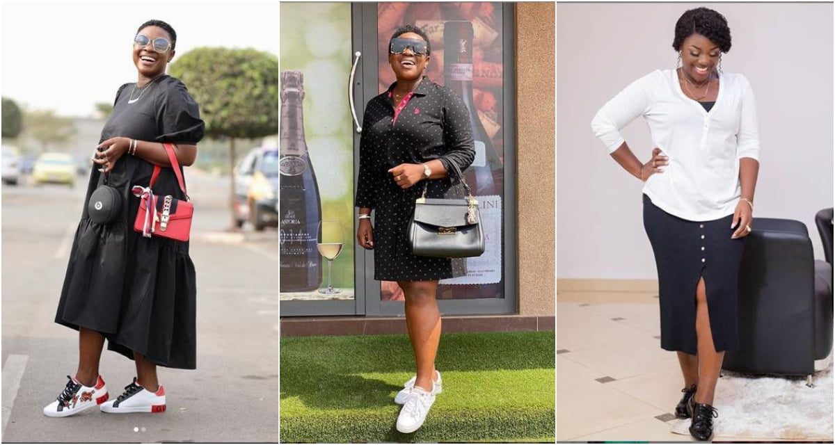 Here Are The Beautiful Times Emelia Brobbey Ditched Heels For Nice Sneakers - Photos
