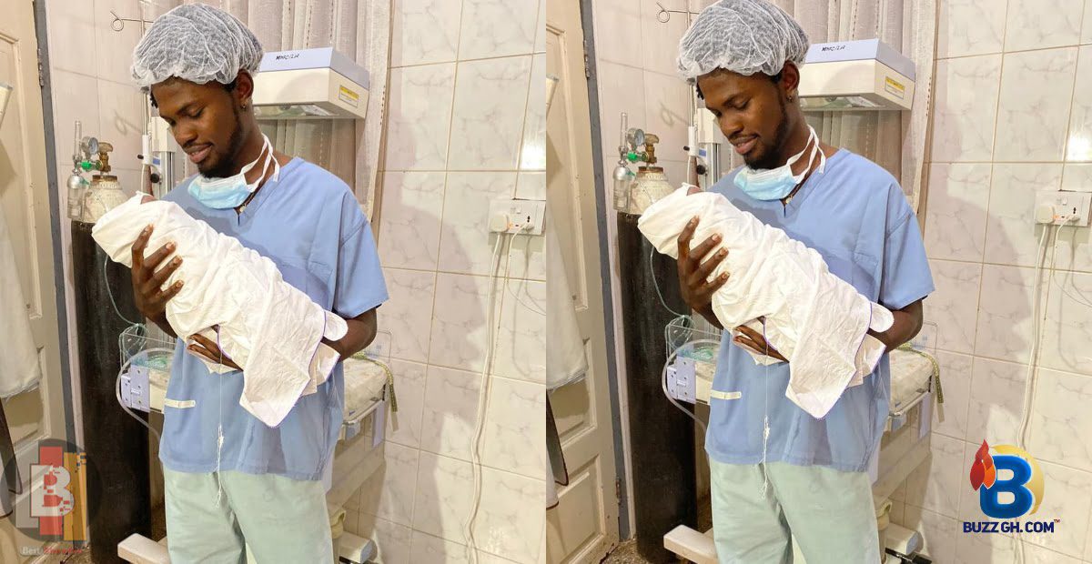 Surprised! Fameye Gives Birth: Flaunts His Newborn Son And Reveals His Name - Photos