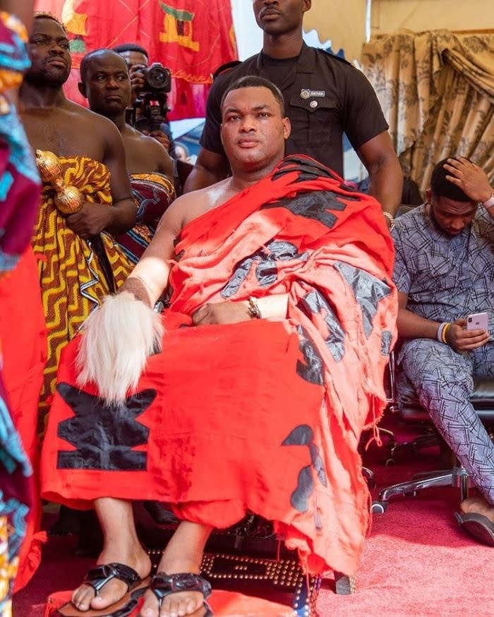 The son of Apostle Kwadwo Sarfo enstooled as a chief (photos)