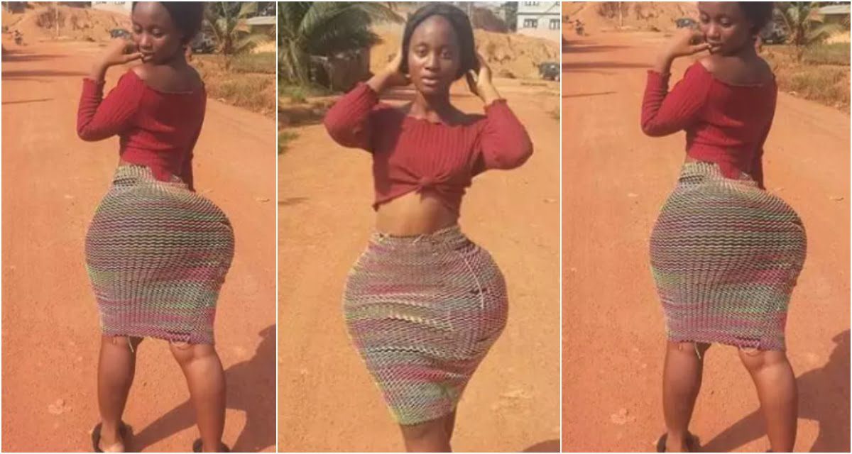Ghanaian Lady With Heavy Natural Backside Sets The Internet Ablaze With These Photos