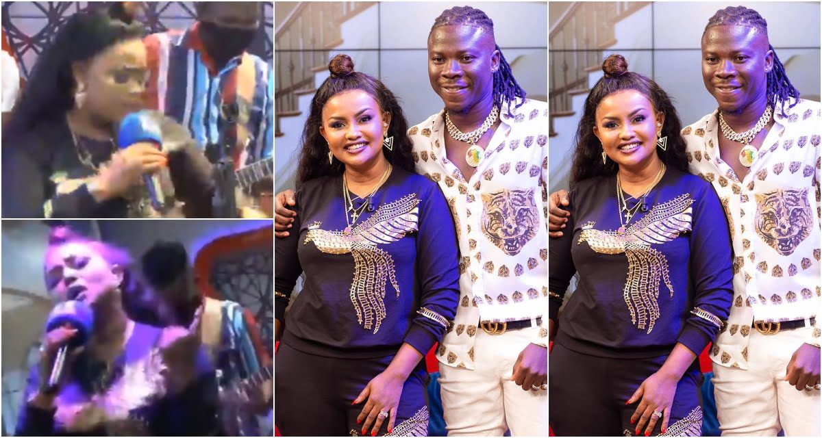 Nana Ama Mcbrown surprises stonebwoy after she performed his song Word for word (video)