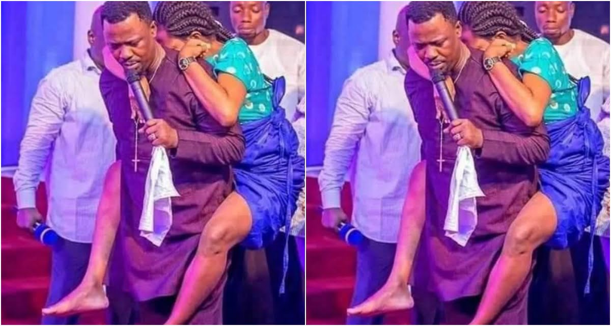 Photos of Nigel Gaisie Carrying ladies as a form of Deliverance Sparks Serious Argument