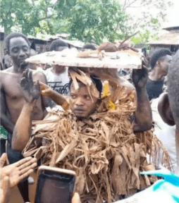 Popular Presby pastor caught doing rituals in him Home town (photos)