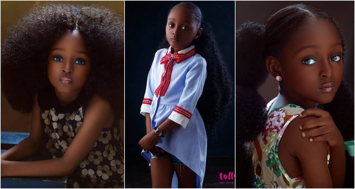 Meet 7-year-old Nigerian Girl Who Is Said To Be The Worlds Most Beautiful Girl - Photos