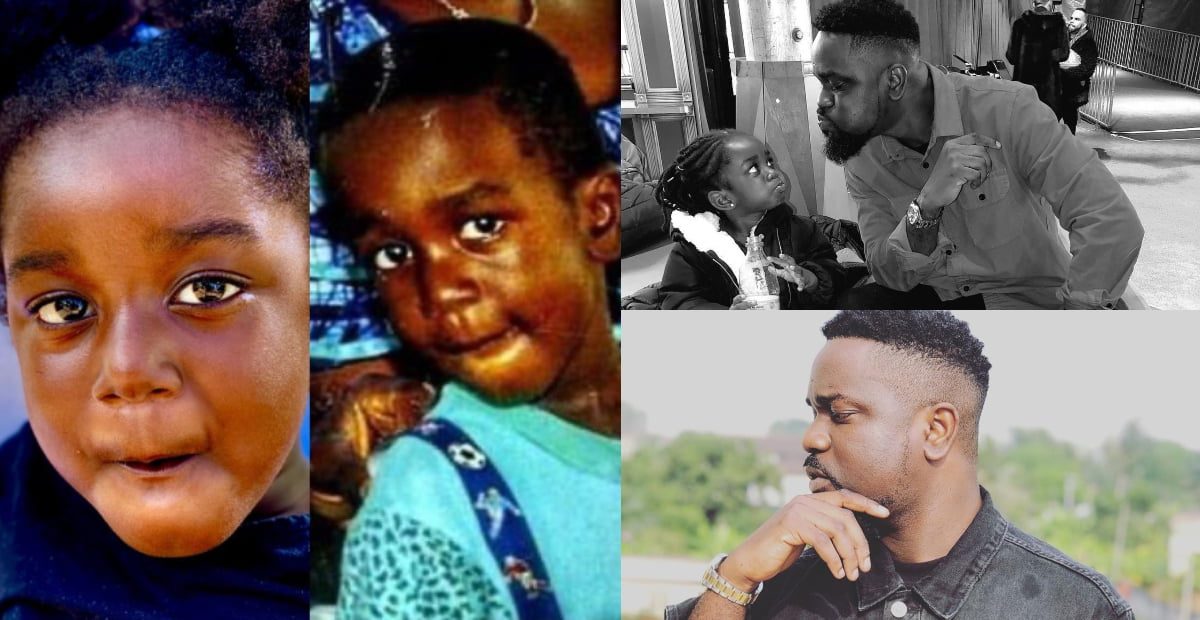 This Is How Sarkodie Reacted To Titi’s Photo That Proved She Is A Replica Of Him During Childhood
