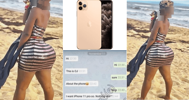 Legon slay queen, Mariam exposed as she asked to be fvcked for Iphone 11 pro (screenshots)