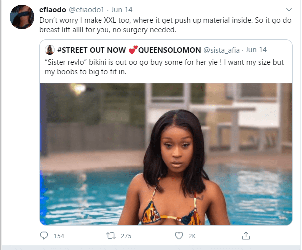 Efia Odo And Sista Afia Dirty Themselves On Twitter As They Throw Shades At Each Other - Screenshots