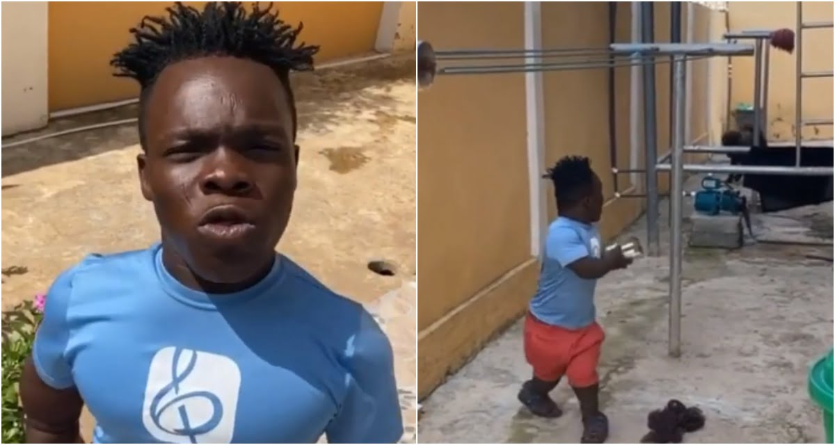Shatta Bandle’s Don’t Leave Me Challenge Gone Wrong As A Dog Nearly Attacked Him
