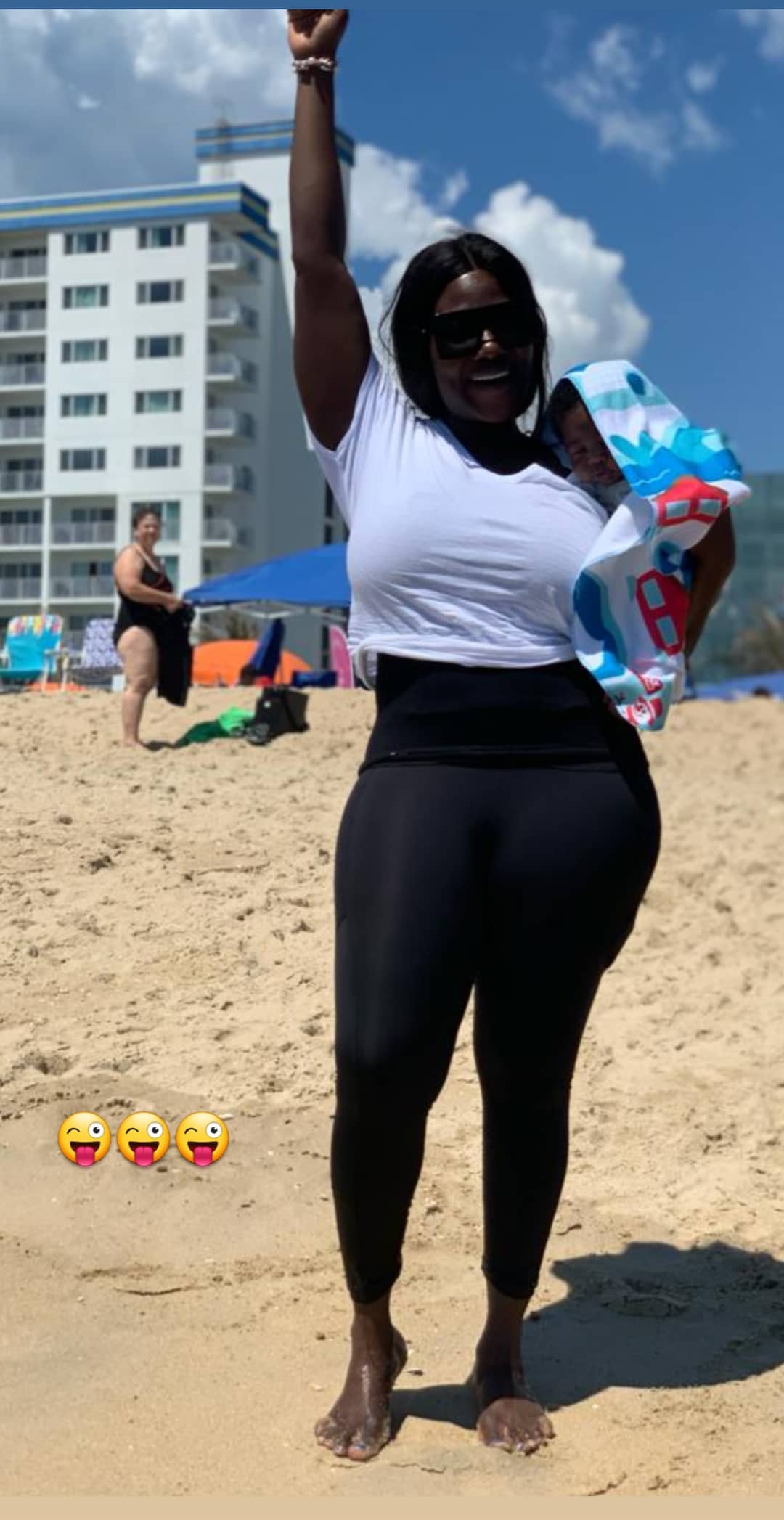 Mercy Johnson And Her Baby Together With The Family Set For Beach - Photos+Video