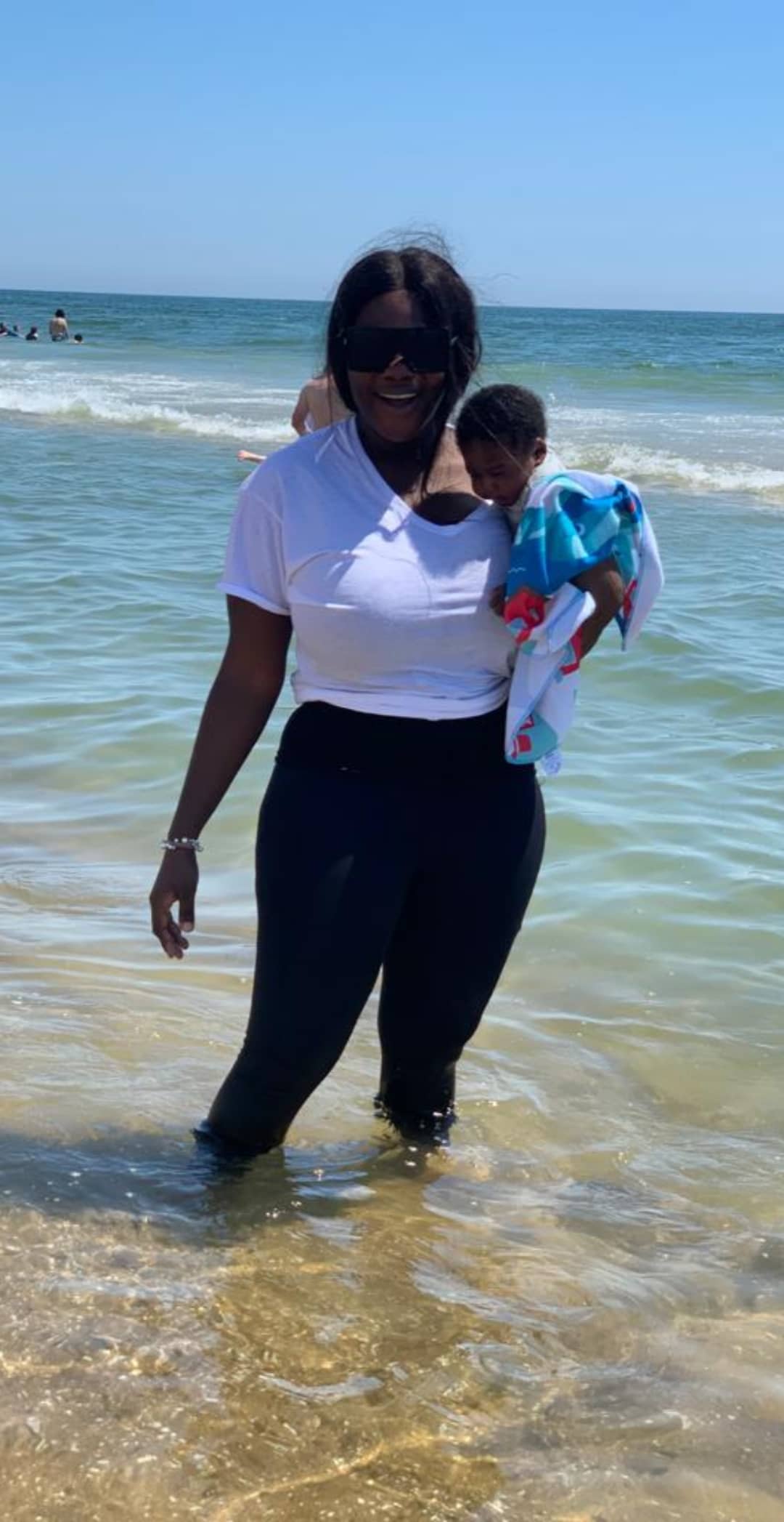 Mercy Johnson And Her Baby Together With The Family Set For Beach - Photos+Video