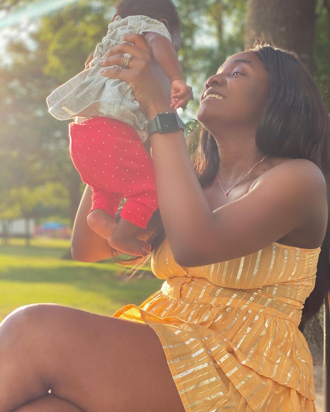"I will do anything for you"- Simi tells new born Daughter as she shares lovely picture