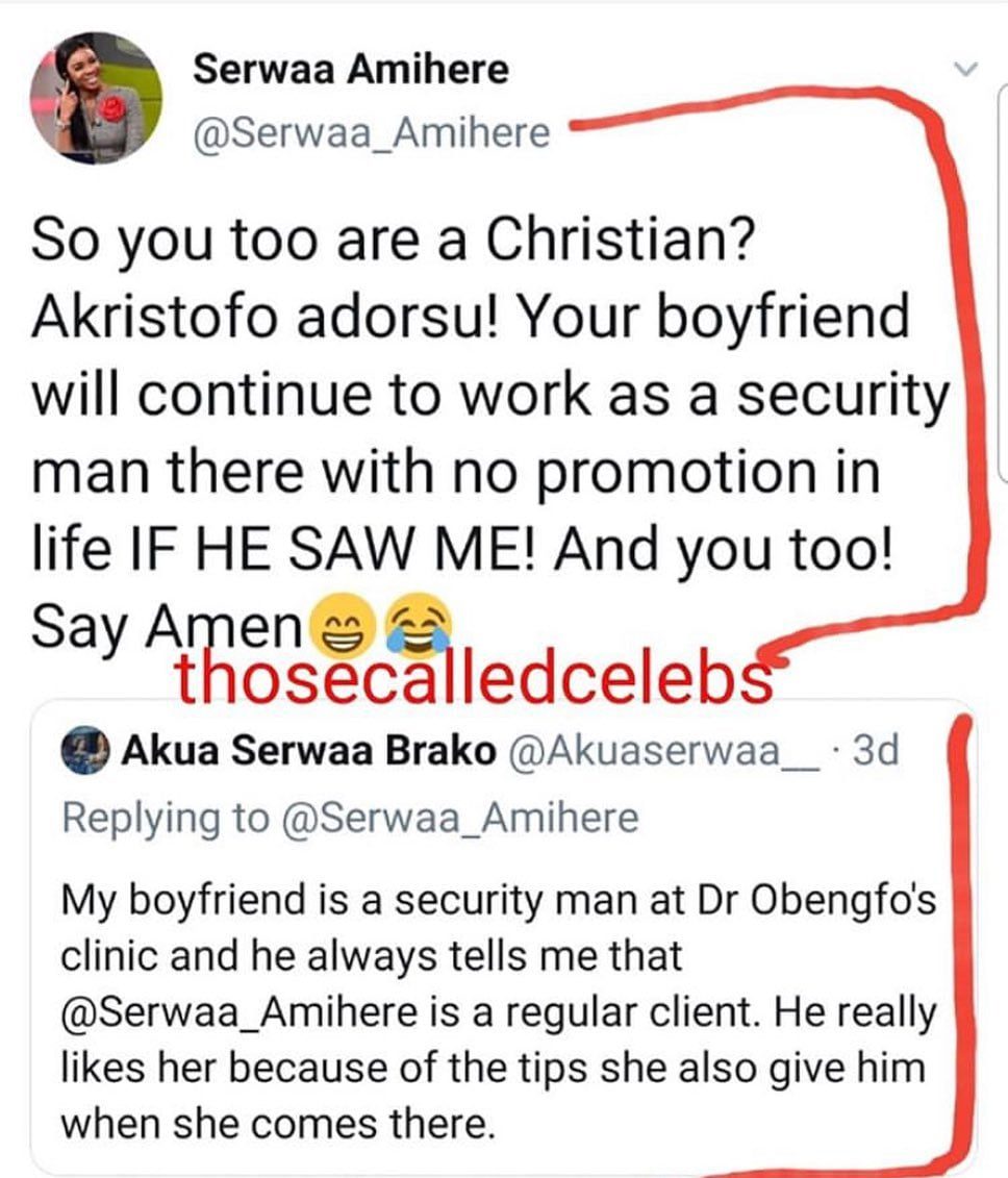 Serwaa Amihere Curses A Social Media User Who Accused Her Of Continuously Visiting Dr Obengfo’s Clinic With ‘Proof’