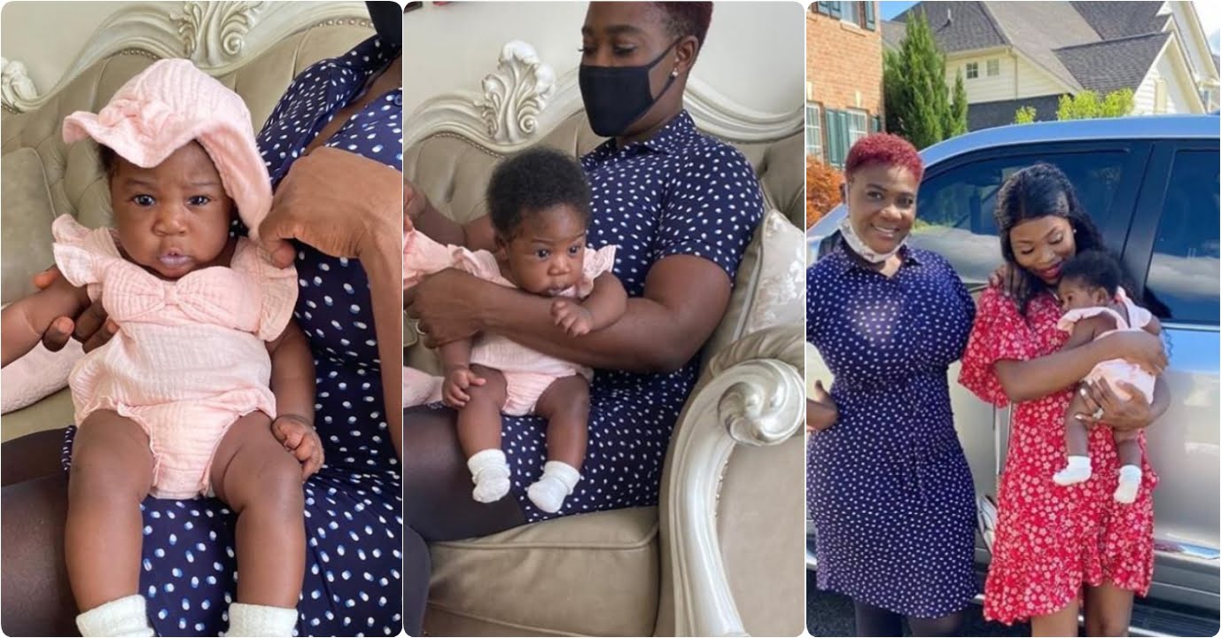 Mercy Johnson Shares New Photos Of Her New Baby looking all grown