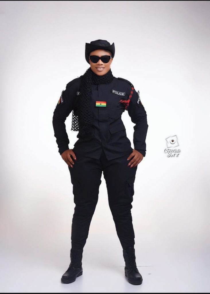 Pretty pictures of Hottest Female Ghana Police Maya causes stir online (photos)