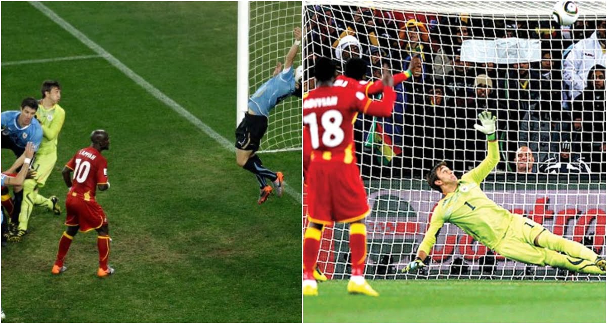 Exactly 10 Years Ago Today, Luis Suarez And Asamoah Gyan Denied Ghana And Africa A Semi-Final Appearance