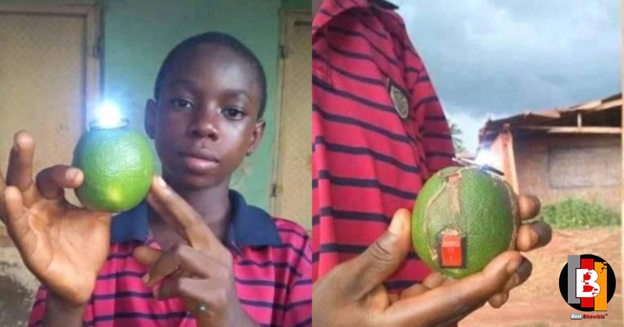 5-Year-Old Nigerian Boy Uses Orange To Generate Electricity