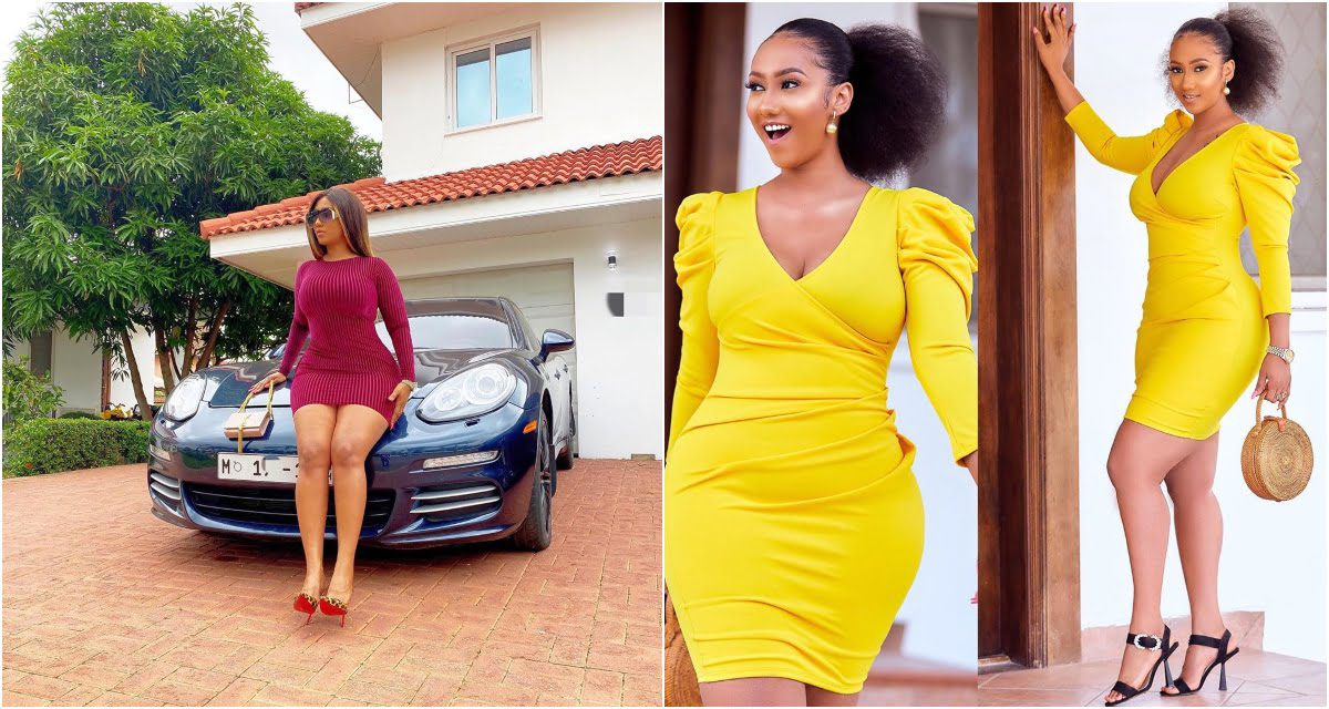 Hajia4real Flaunts Another Expensive ride; A Porsche Panamera