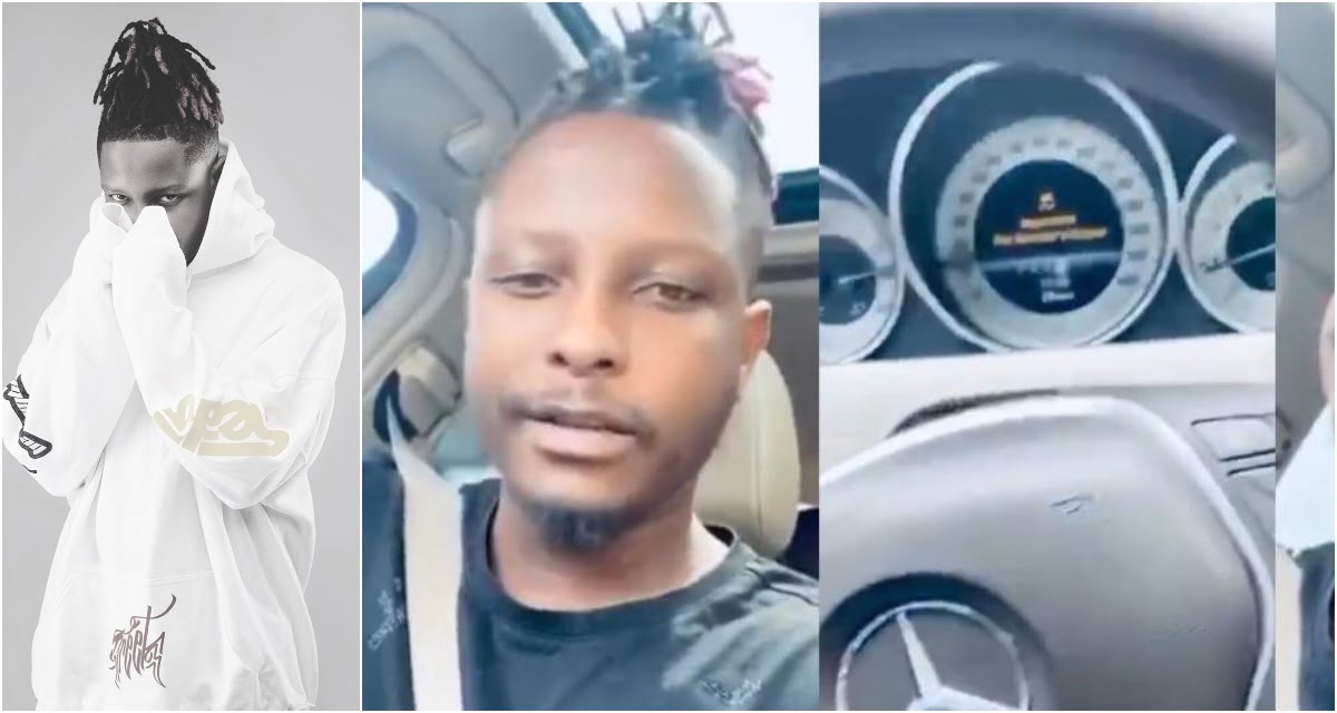 This How Kelvyn Boy Is Jamming And Riding In His Newly Bought Benz – Video