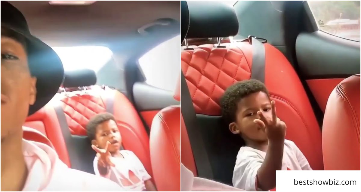 Daddy Goals: KiDi And His Look-alike Son Spotted Chilling In Town - Video