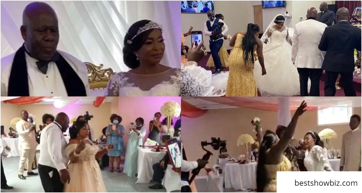 Watch The Moment Kyeiwaa Breaks Down In Tears At Her White Wedding Ceremony - Video