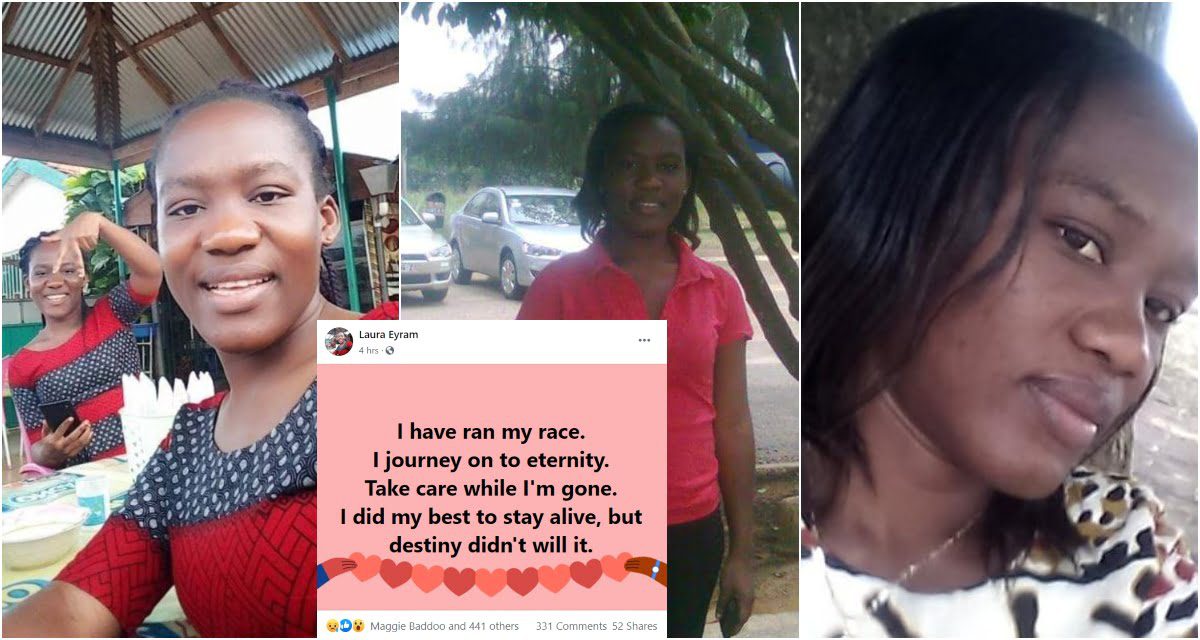 "I did my best to stay alive": The Last Words Of A Lady Few Hours After Posting On Facebook - Photos