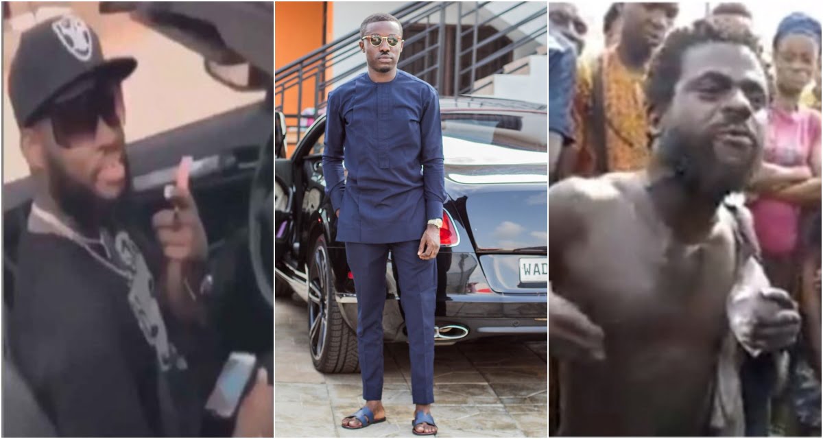 Criss Waddle’s boy runs mad after refusing to eat used sanitary pads upon his return from Benin