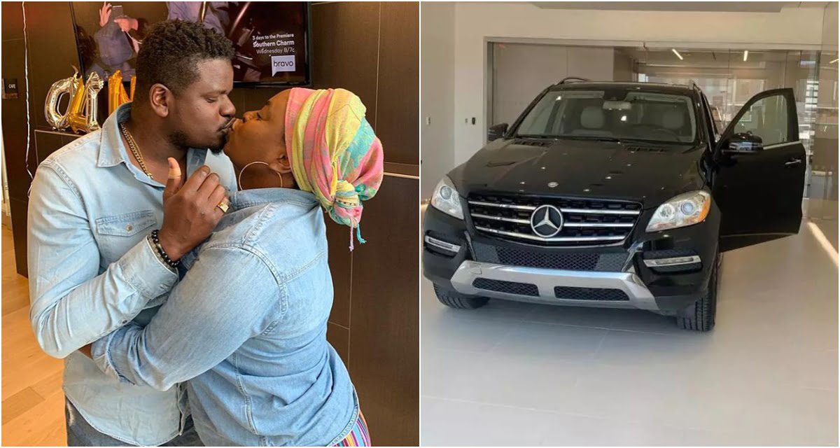 Man buys his pregnant wife a Benz car for making him a father (video)