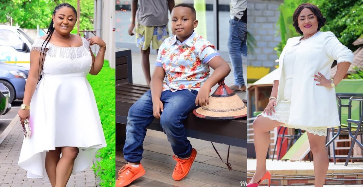 5 photos of Kumawood actress Matilda Asare's 1st son who looks exactly like her