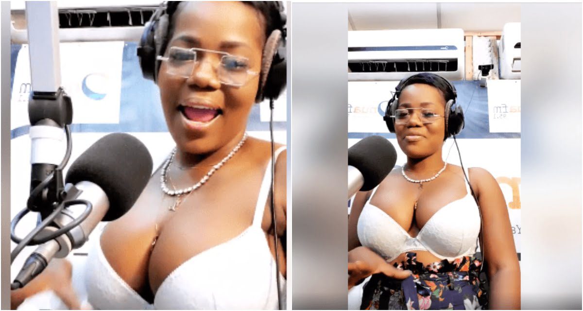 Fashion or Madness: Mzbel Displays Heavy & Milky ‘melons’ In Just White Bra