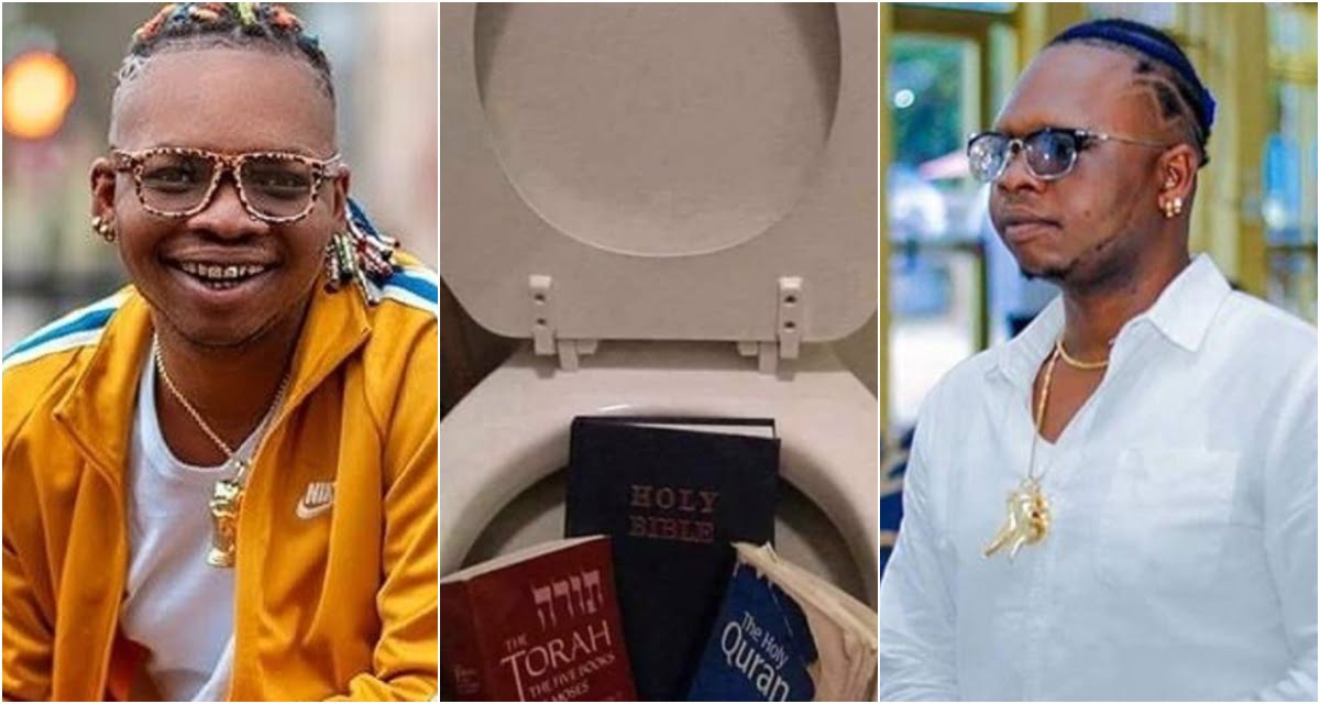 Nana Tornado dumps the holy religious books in the Toilet; Claims They Are Useless