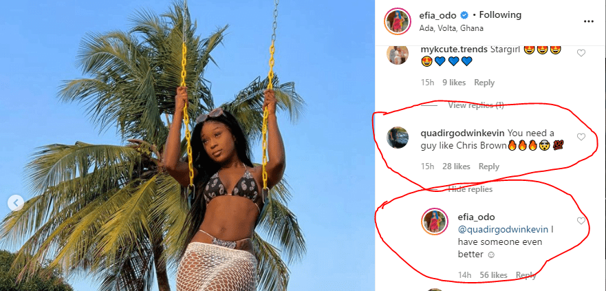 "My Boyfriend Is Better Than Chris Brown" - Efia Odo Claims As She Goes Half-N@ket In New Photos