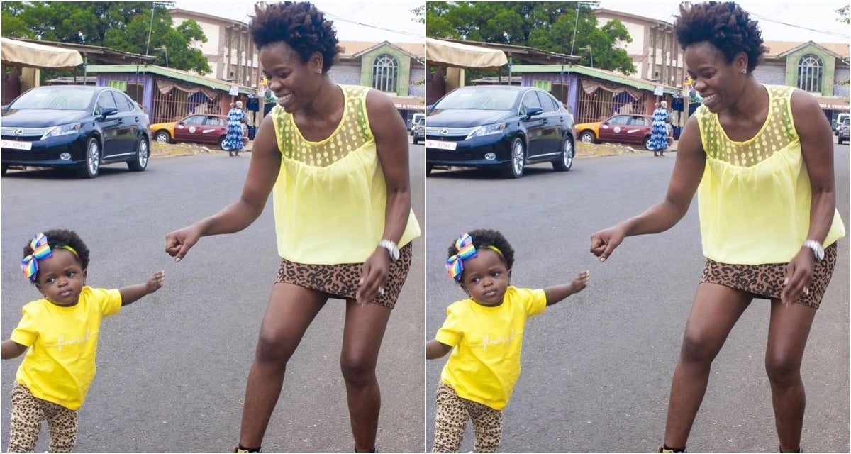 Ohemaa Woyeje and Her Cute Daughter Stuns On The Streets Of Accra - Photo