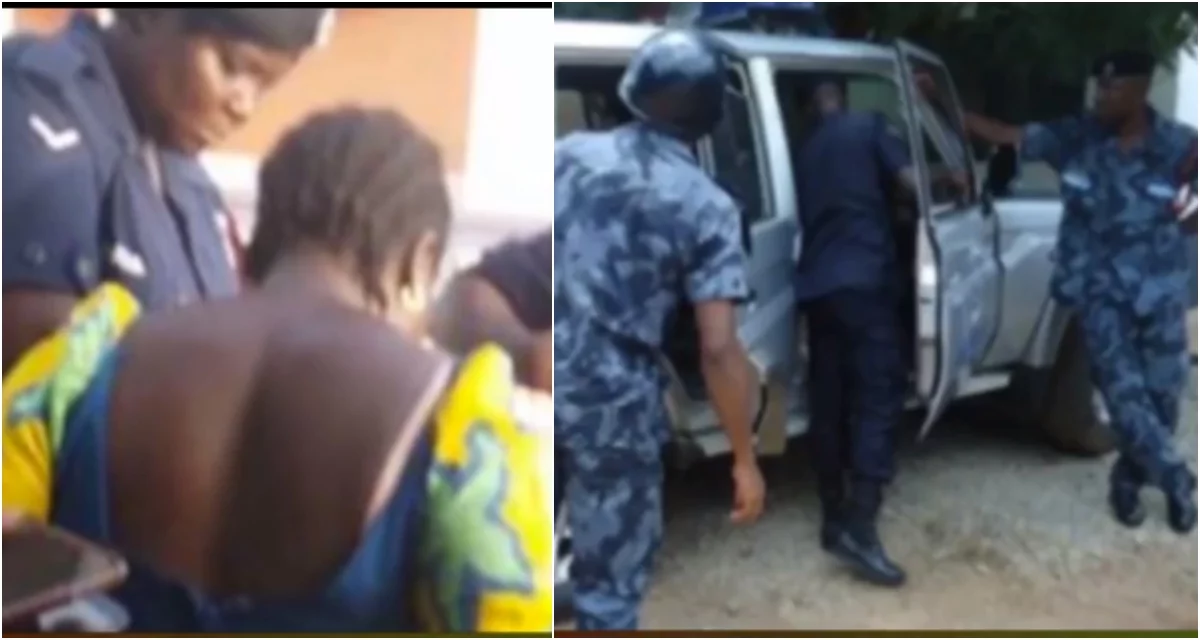 Ghanaian Woman Arrested For Murdering Her Two Children In Cold Blood - Video