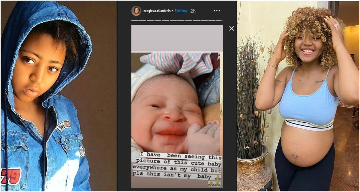 That Is NOT My Child- Regina Daniels Reacts To Viral Baby Photo