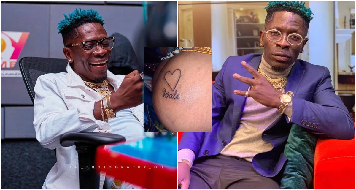 SM Diva tattoos Shatta Wale’s name on her butt