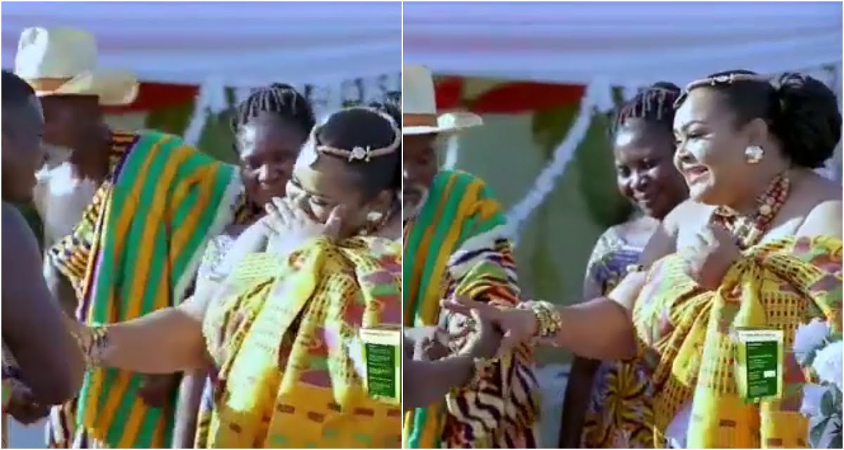 Vivian Jill tricks Ghanaians as she lied about her traditional wedding (video)
