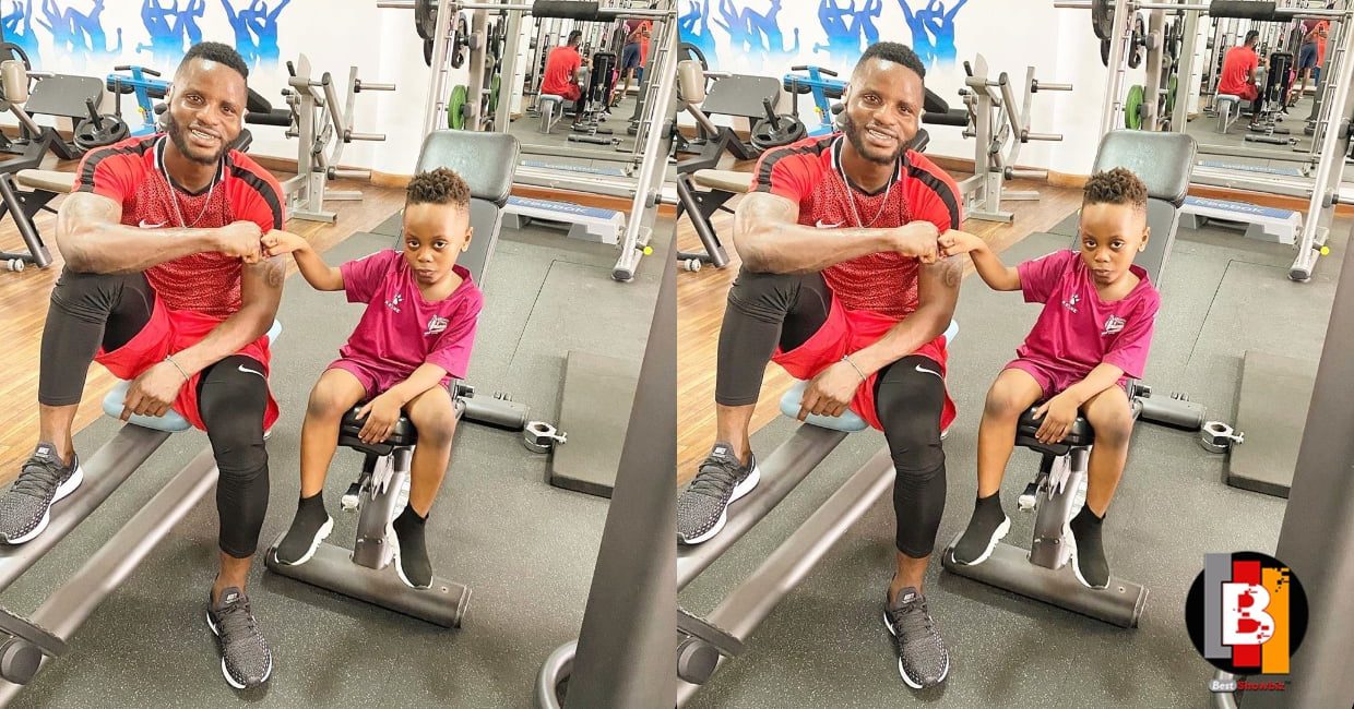 Mubarak Wakaso shares adorable pictures of the son on his birthday
